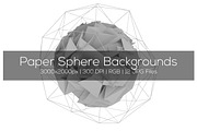 Paper Sphere Backgrounds