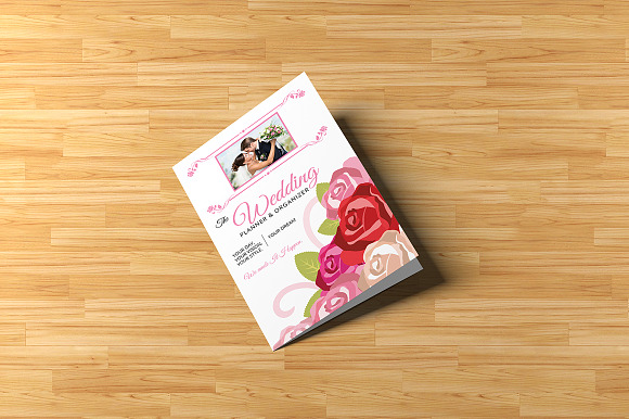 Wedding Planner Bi-Fold Brochure in Brochure Templates - product preview 1
