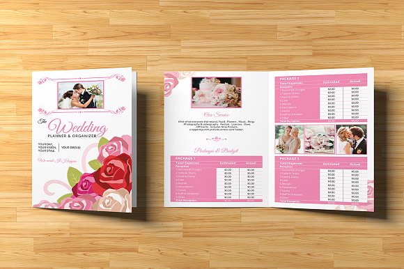 Wedding Planner Bi-Fold Brochure in Brochure Templates - product preview 2