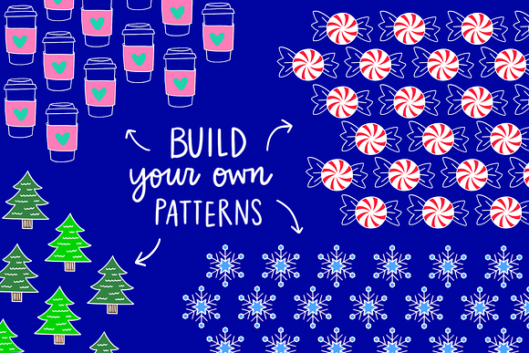 Procreate Christmas Shapes Set in Photoshop Brushes - product preview 6