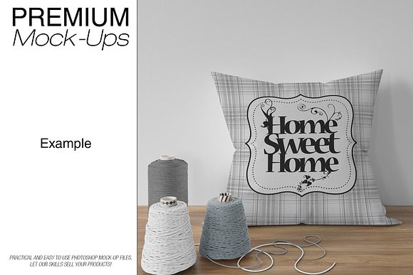 Throw Pillow Set in Product Mockups - product preview 7