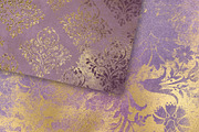 Lilac and Gold Digital Paper