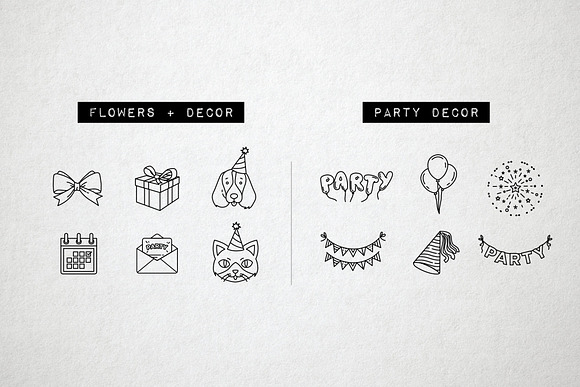 42 Party Icons - Birthday Icons Set in Birthday Icons - product preview 5