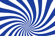White and blue curved stripes ray bu