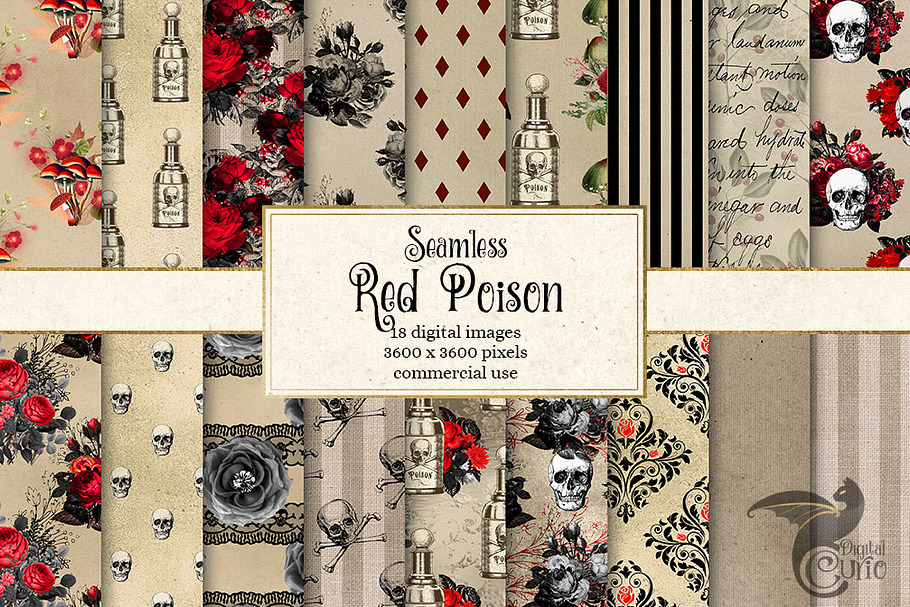 Red Poison Digital Paper