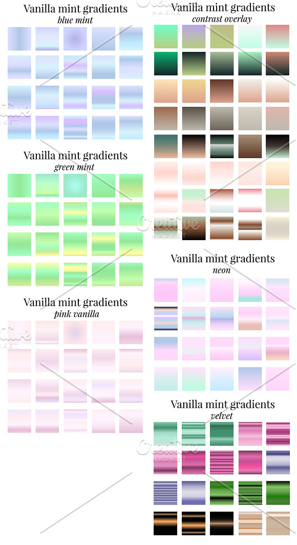140 gradients and more - vanilla in Photoshop Gradients - product preview 2