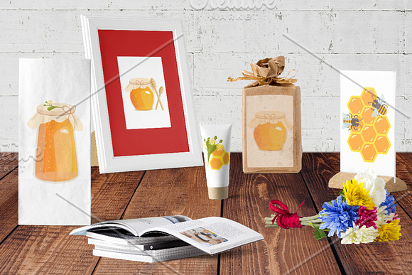 Honey bees. in Illustrations - product preview 1