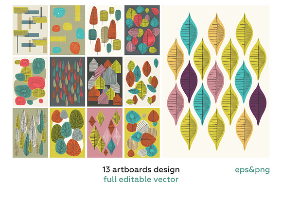 Hand drawn patterns bundle. in Patterns - product preview 15