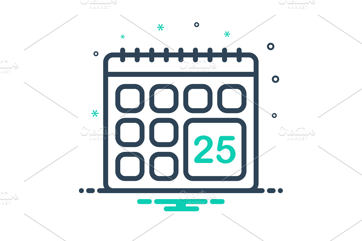 Calendar icon in Icons - product preview 8