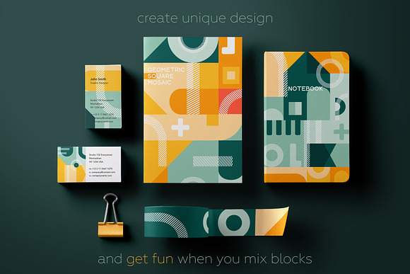 Fun Geometry pattern bundle. in Patterns - product preview 9