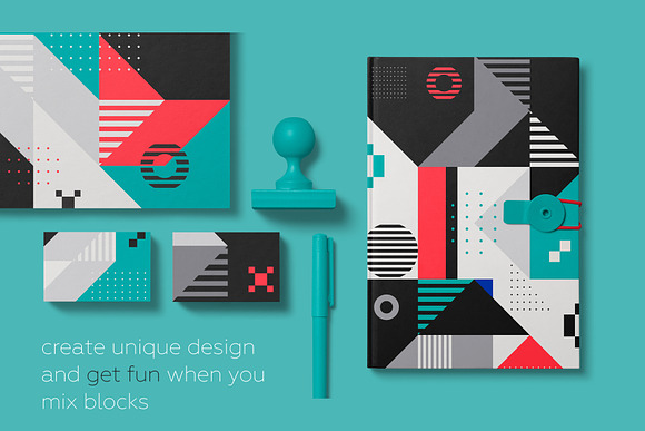 Fun Geometry pattern bundle. in Patterns - product preview 16
