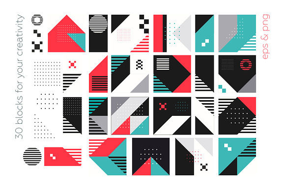 Fun Geometry pattern bundle. in Patterns - product preview 19