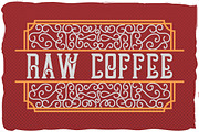 Handcrafted font "Raw Coffee"