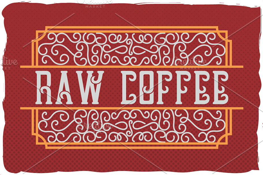 Handcrafted font "Raw Coffee" in Display Fonts - product preview 8