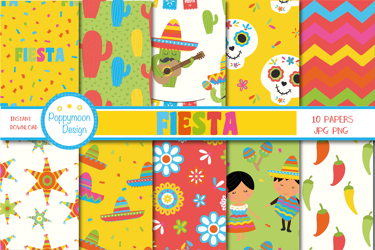 Fiesta papers in Patterns - product preview 8