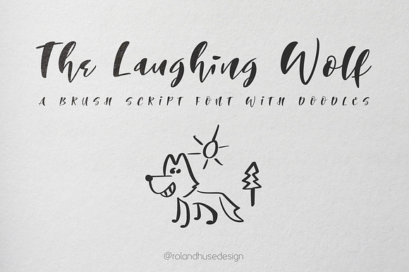 The Laughing Wolf in Fonts - product preview 1