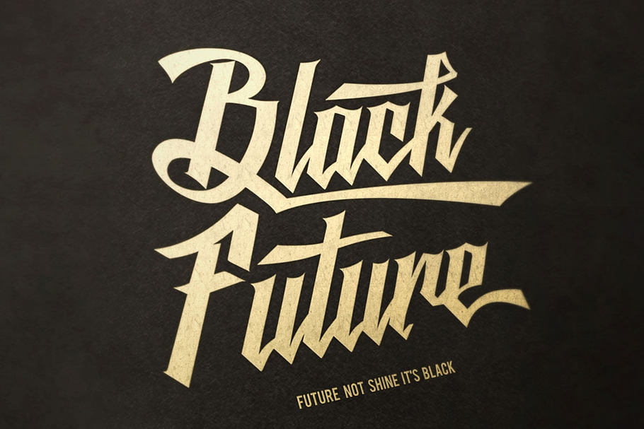 Black Future Typeface in Script Fonts - product preview 8
