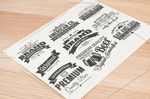 9 Retro Labels in Logo Templates - product preview 2