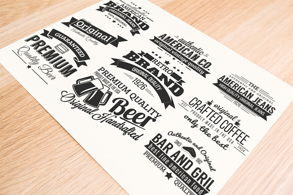 9 Retro Labels in Logo Templates - product preview 3
