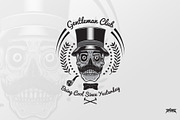 Gentleman Skull Club Badge