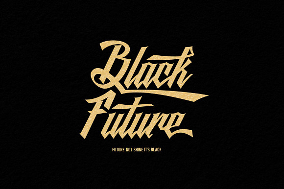 Black Future Typeface in Script Fonts - product preview 4