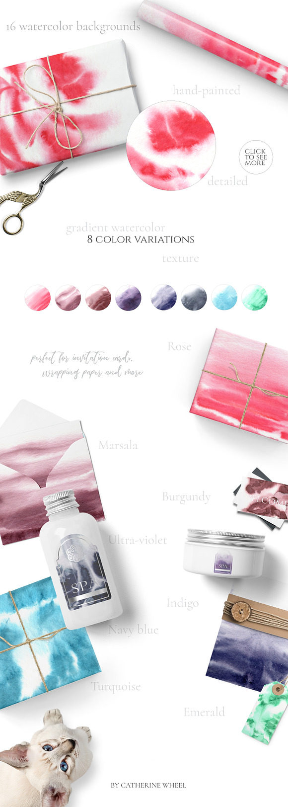 14in1 Watercolor Texture Bundle SALE in Textures - product preview 12