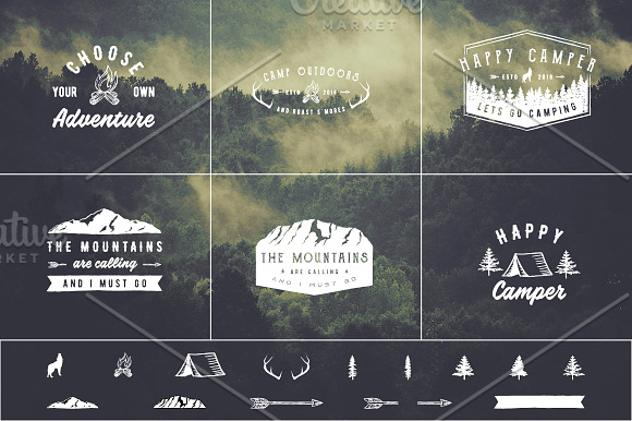 Rustic Logos Volume 3 AI EPS PNG PSD in Illustrations - product preview 1
