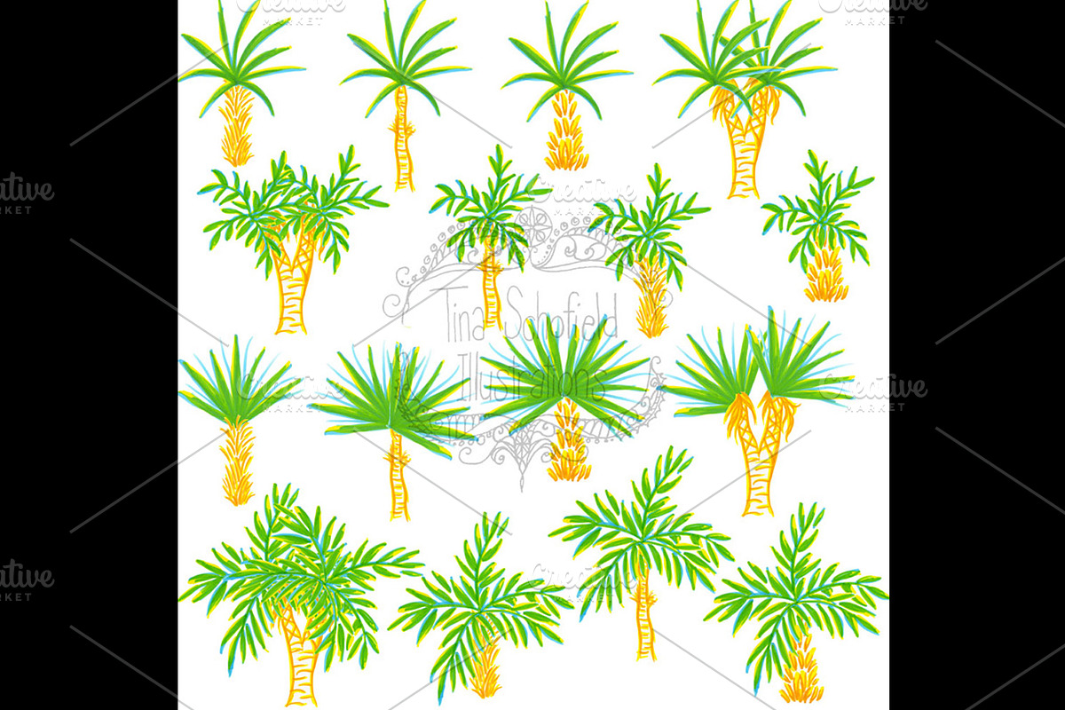 Downloadable Palm Tree Illustrations in Illustrations - product preview 8