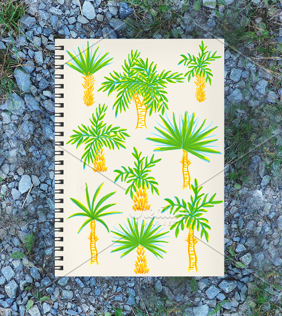 Downloadable Palm Tree Illustrations in Illustrations - product preview 1