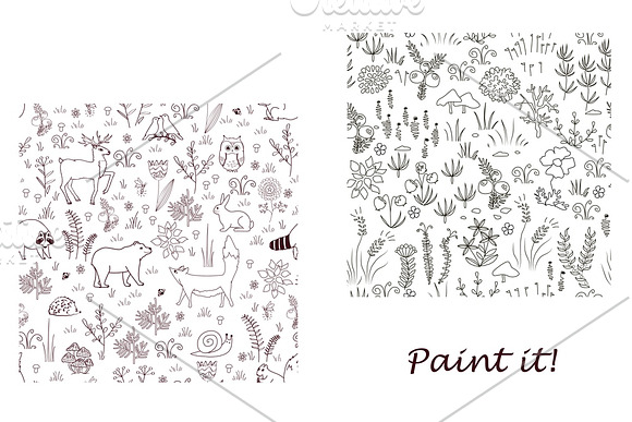Forest Seamless Pattern Collection in Patterns - product preview 8