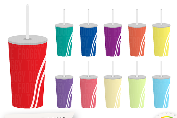 Straw Cup Clipart