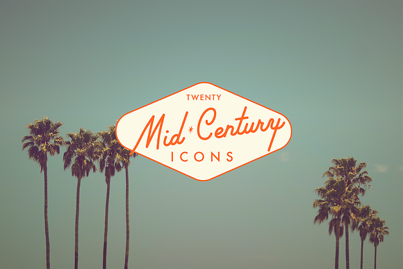 Palm Springs Icon Set in Graphics - product preview 2
