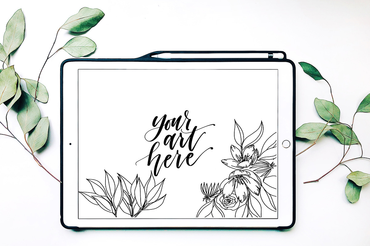 iPad Mockup Styled Stock Photo with  in Mobile & Web Mockups - product preview 8