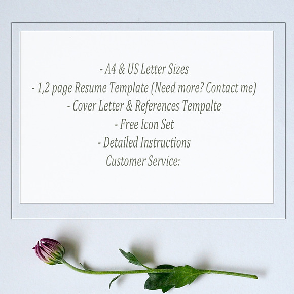 Resume Template and Cover Letter  in Letter Templates - product preview 6