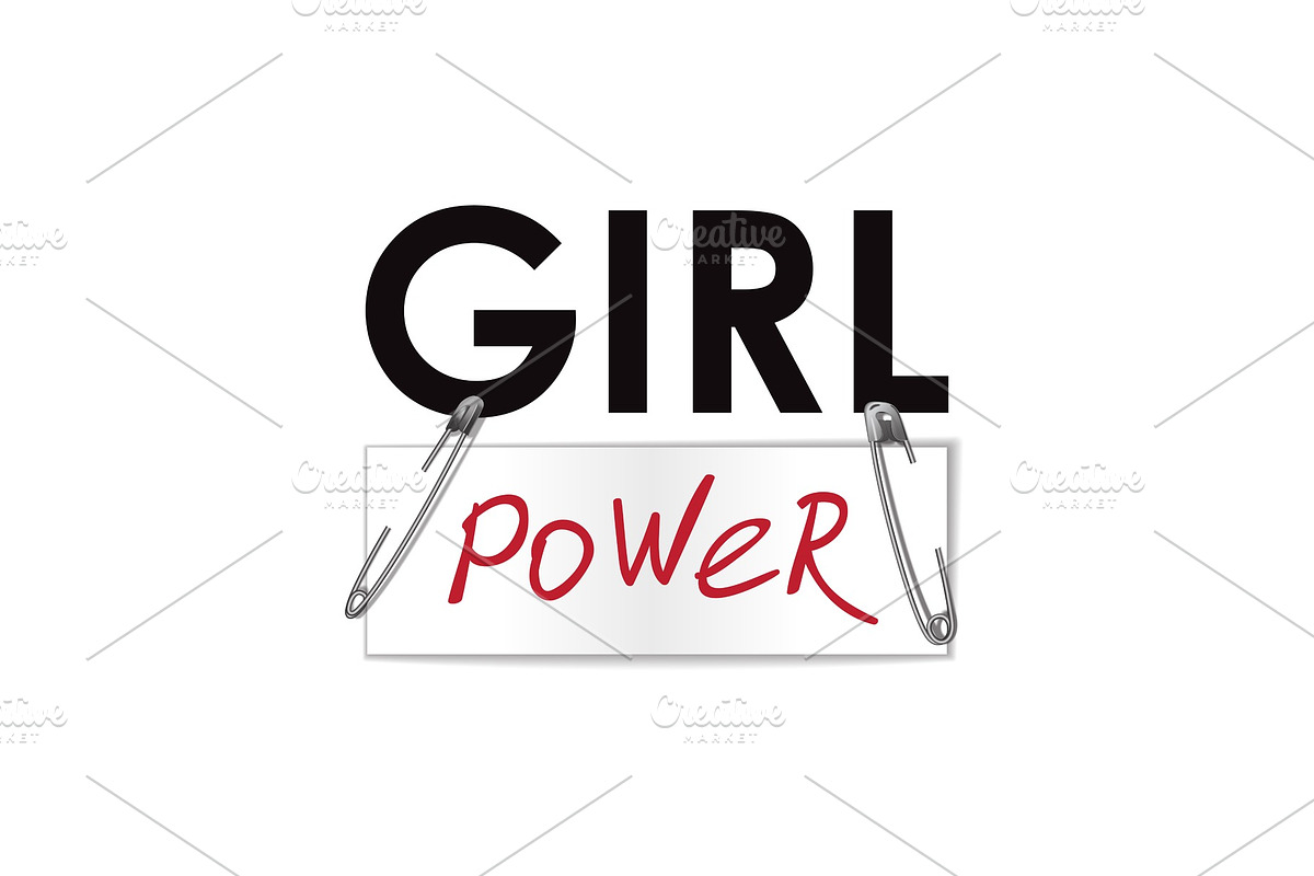 Girl Power t-shirt fashion print in Illustrations - product preview 8