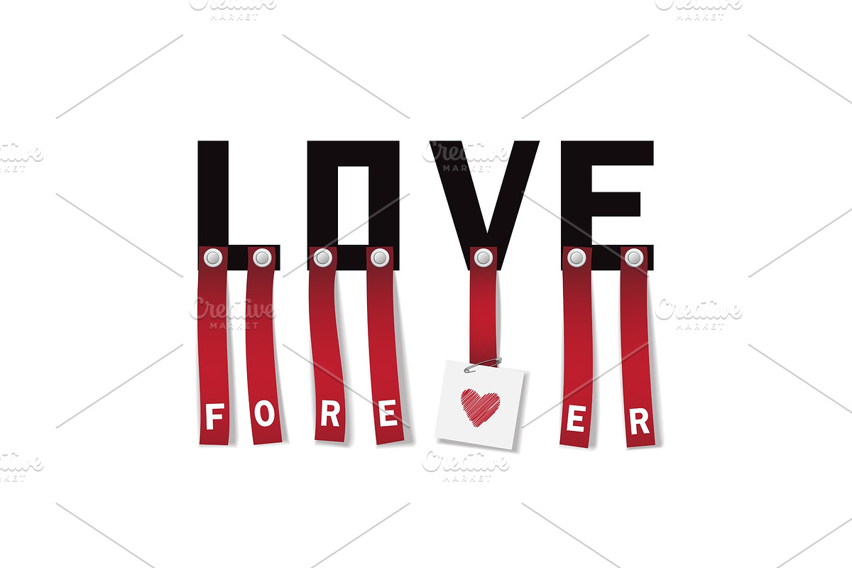 Love Forever t-shirt fashion print in Illustrations - product preview 8
