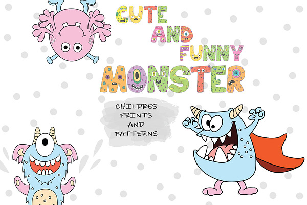 Kids Patterns & Alphabets - Monsters