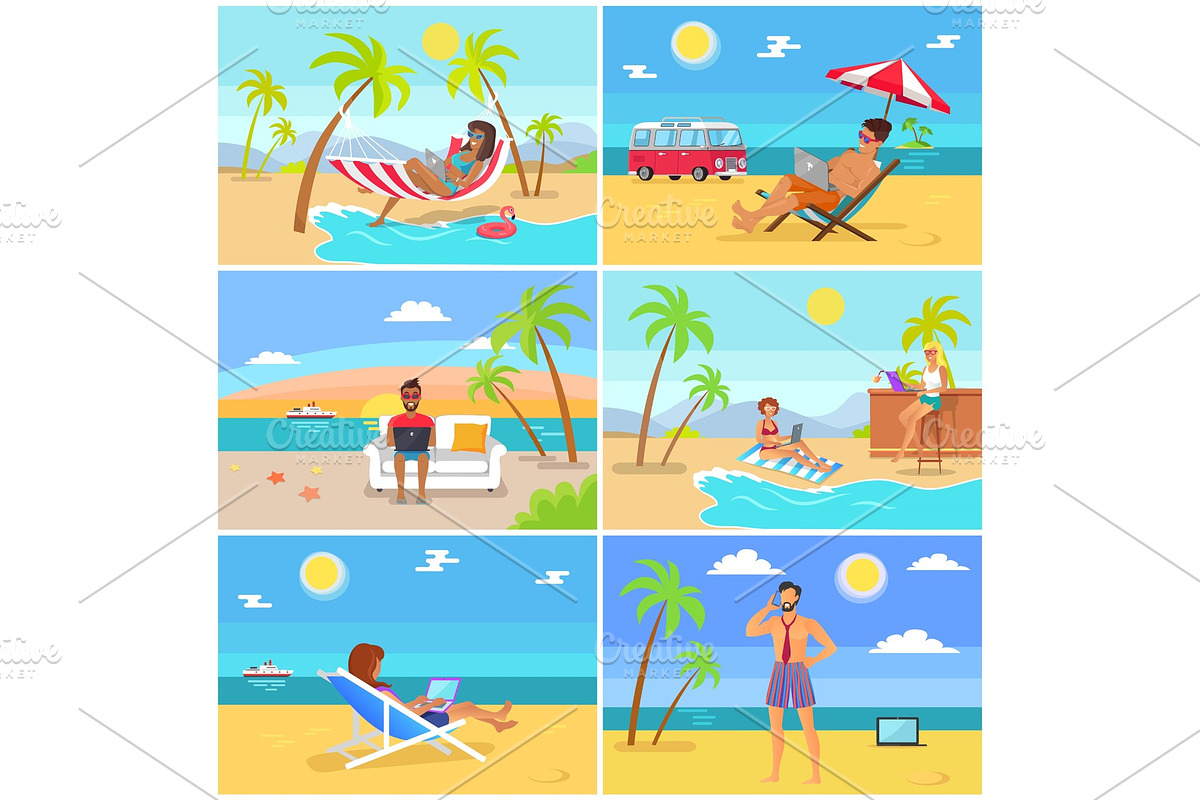 Freelancers in Hot Tropical in Illustrations - product preview 8