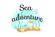 Sea Adventure Icon Isolated