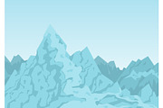 Mountains of Blue Color Image Vector