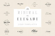 20 Minimal and Elegant Logos | -50%