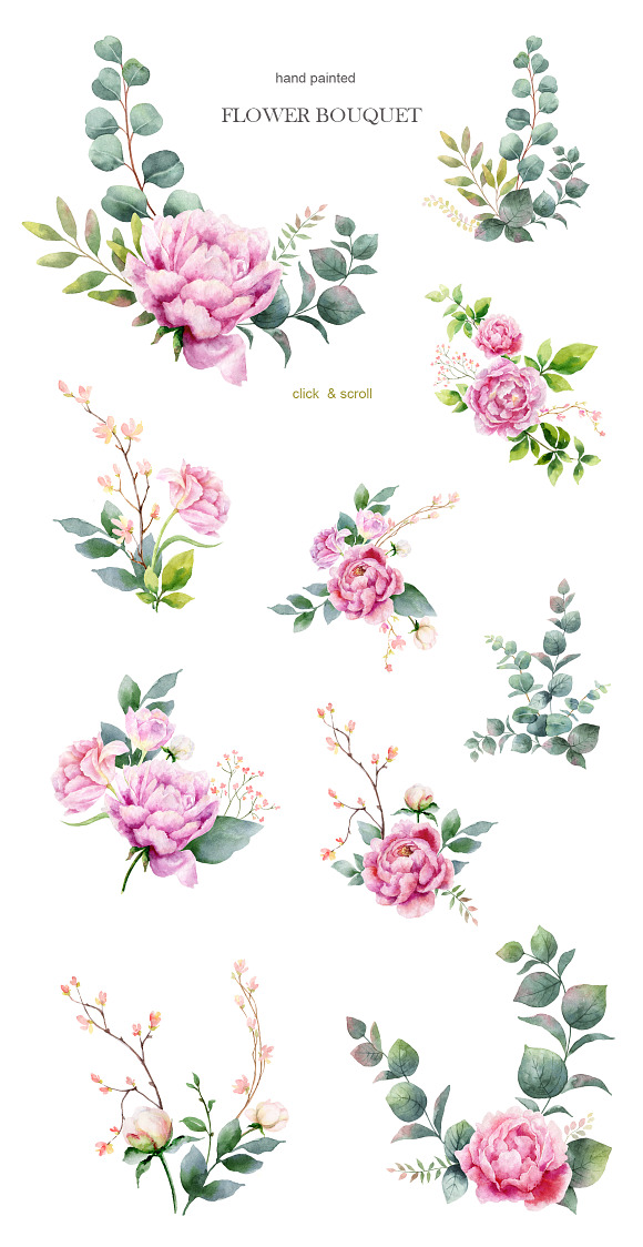 Wedding Watercolor Collection in Illustrations - product preview 5