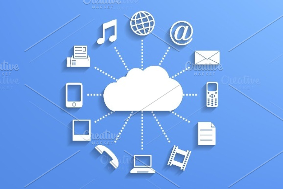 Cloud computing in Illustrations - product preview 8