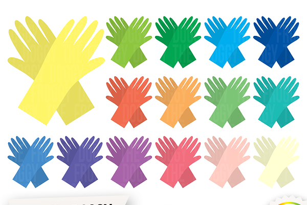 Rubber Gloves Clipart
