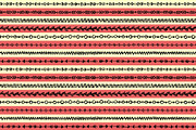 Ethnic tribal sketch pattern vector