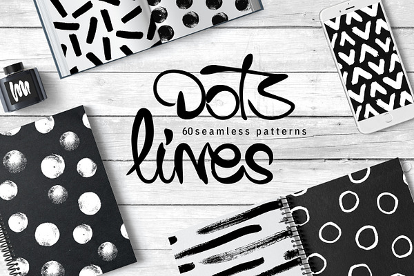 60 Dots&Lines Patterns -Bundle-