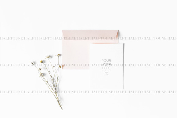 Stationery Mockup Styled 5x7 Card in Graphics - product preview 3