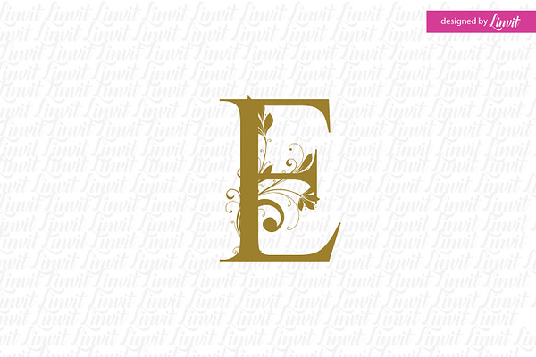  E monogram, E Letter, Monogram E