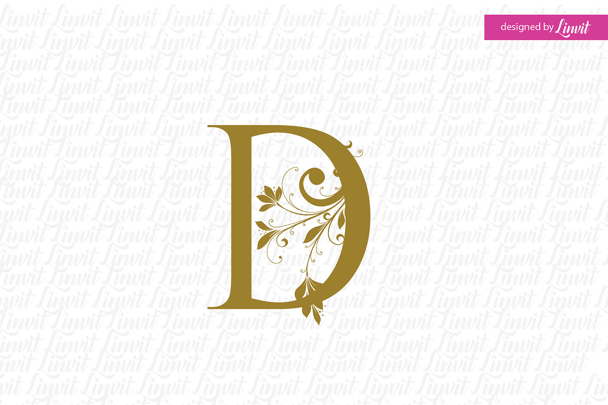 D initial, D letter, D monogram, mon in Logo Templates - product preview 8