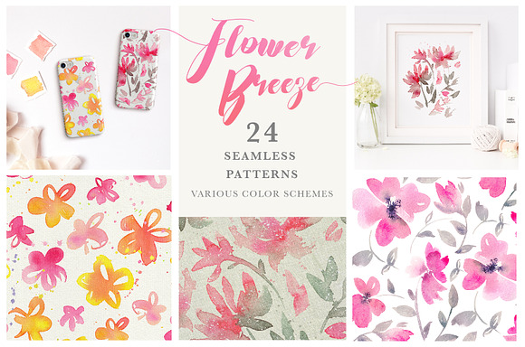 Flower Breeze - Seamless Patterns in Patterns - product preview 4